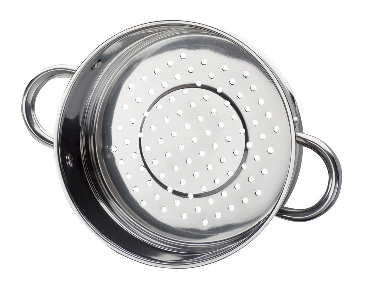 Set Posod Montreal, 6-Delni - barve nerjavečega jekla/prozorno, Basics, kovina/steklo - GSW