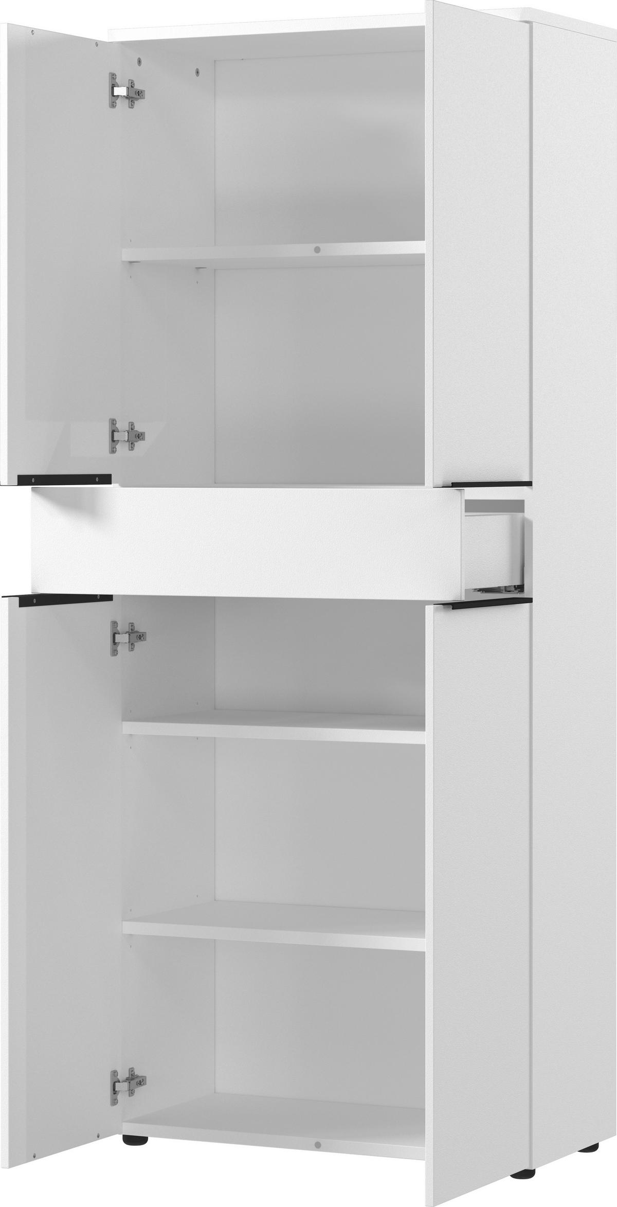 Aktenschrank Ribera in Weiß - Weiß, MODERN, Holzwerkstoff (81/197/40cm) - Premium Living