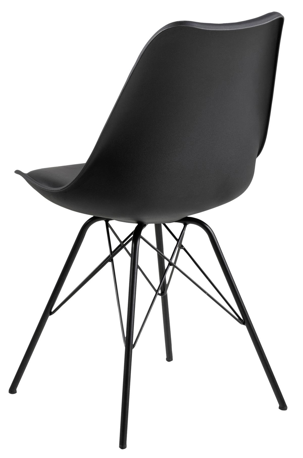 KRZESŁO ERIS - czarny, Trend, tworzywo sztuczne/metal (48,5/85,5/54cm) - Carryhome