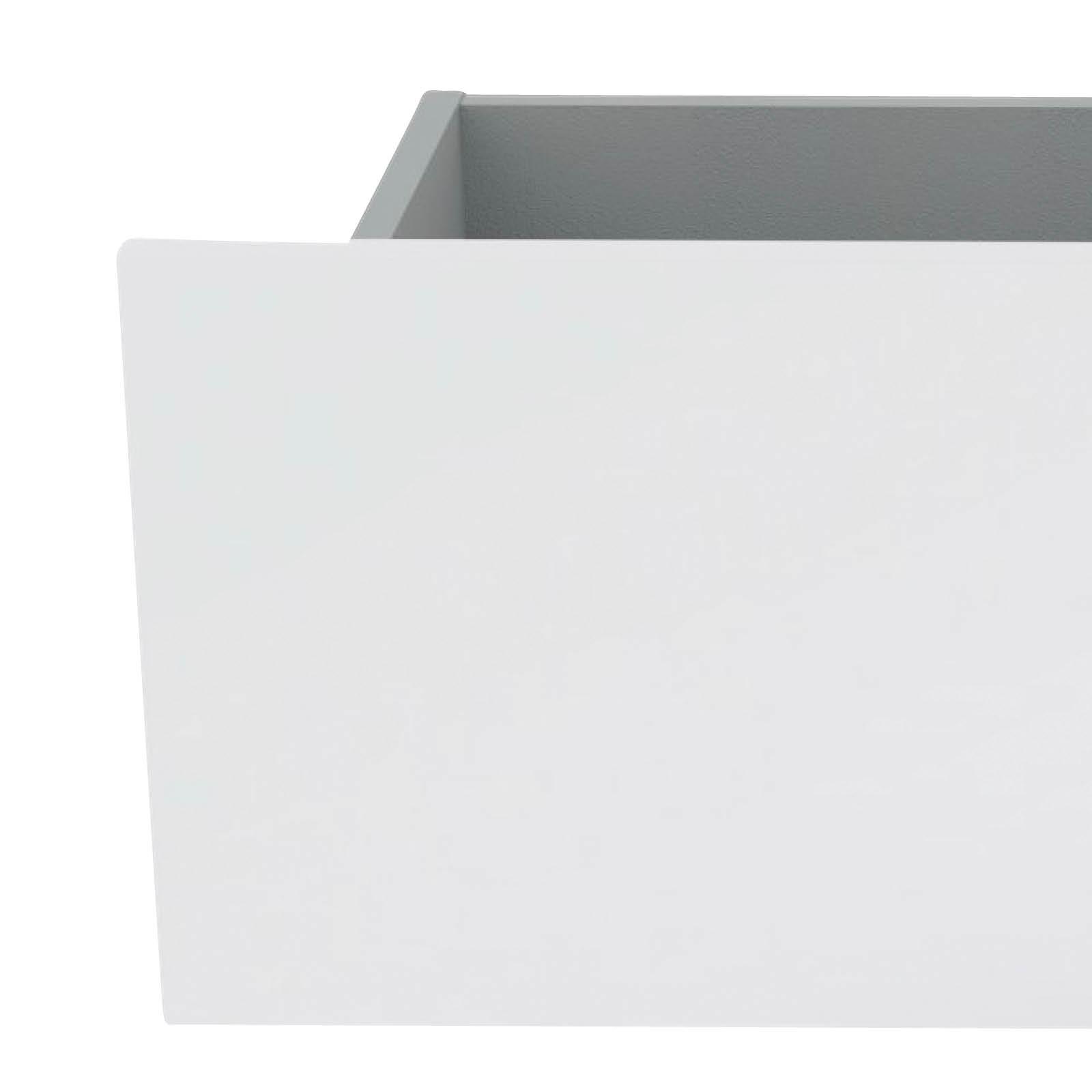 Ladica Unit - Elements - bijela visoki sjaj, Moderno, drvni materijal (90,9/21,9/36,6cm) - Based