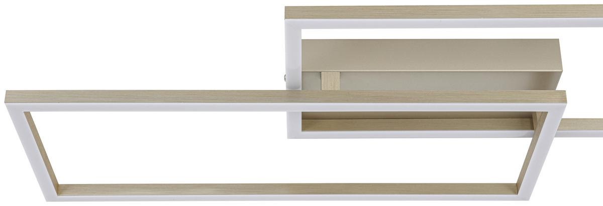 LED-Deckenleuchte Cem Champagnerfarben max. 30 Watt - Champagner, Modern, Kunststoff/Metall (75/30/7cm) - Mömax