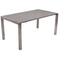 Ausziehtisch Sienna Grau ca. 267x92 cm - Grau, Basics, Kunststoff/Metall (267/75/92cm) - Gardenson