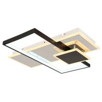 LED-DECKENLEUCHTE 67146 - Weiss/Opal, Design, Kunststoff/Metall (50/50/7,2cm) - Globo