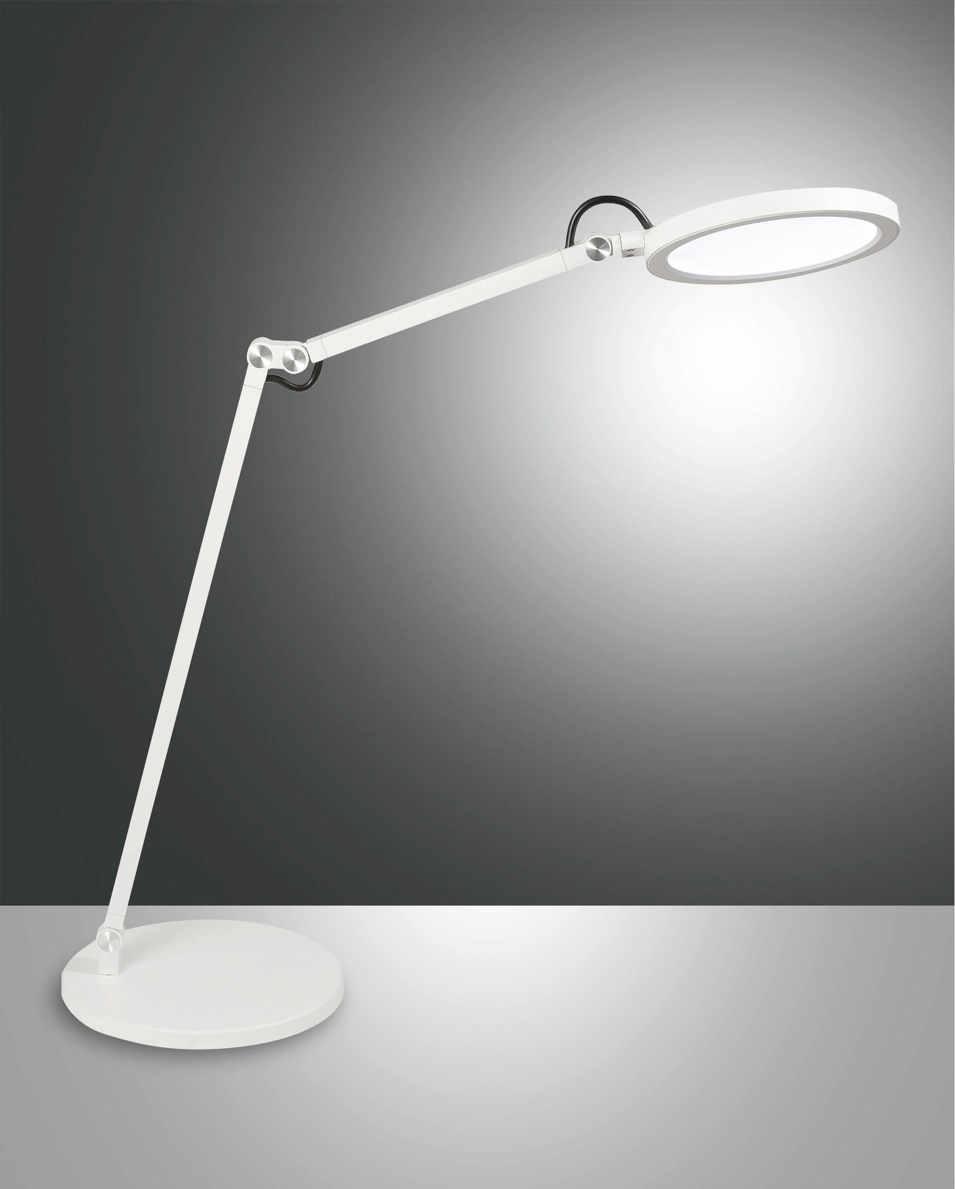 LAMPA BIURKOWA LED 3551-30-102 REGINA - biały, Design, tworzywo sztuczne/metal (40/80cm) - Fabas Luce