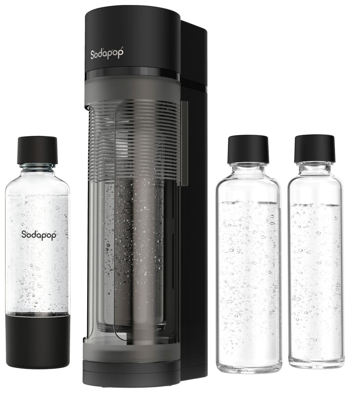 SATURATOR 10031188 LOGAN BLACK - czarny wysoki połysk, Basics, tworzywo sztuczne/szkło (11.2/42.6/18.8cm) - Sodapop