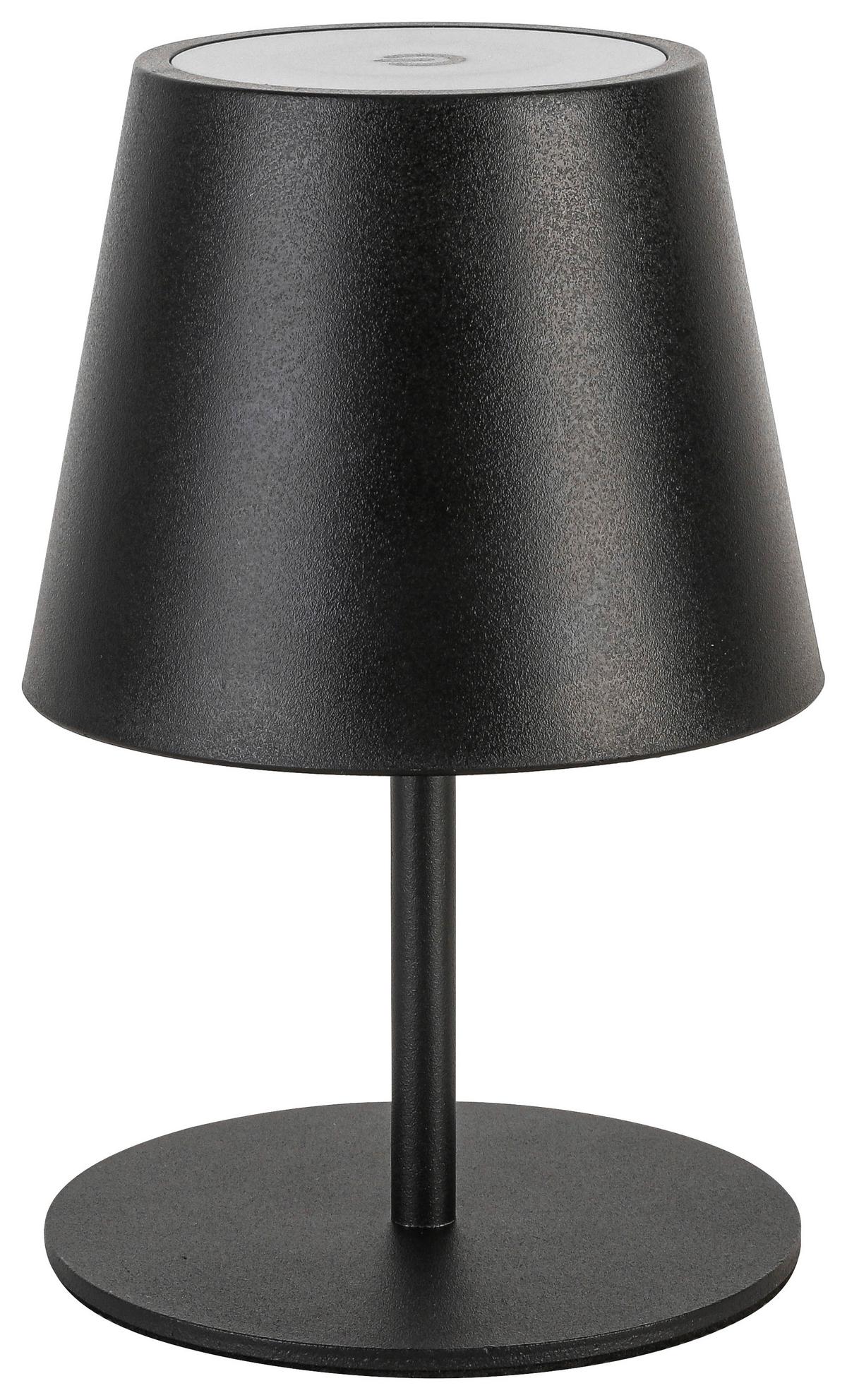 LED-Tischleuchte Noemi Schwarz max. 3 Watt - Schwarz, Konventionell, Kunststoff/Metall (10,6/17-36cm) - Mömax