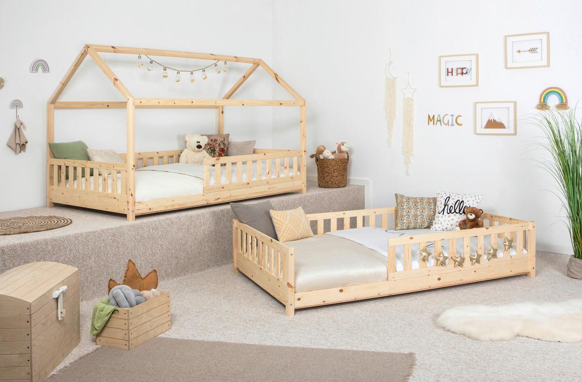 Kinder-/Jugendbett Duo ca. 120x200 cm Kiefer massiv - Naturfarben, MODERN, Holz (120/200cm) - MID.YOU