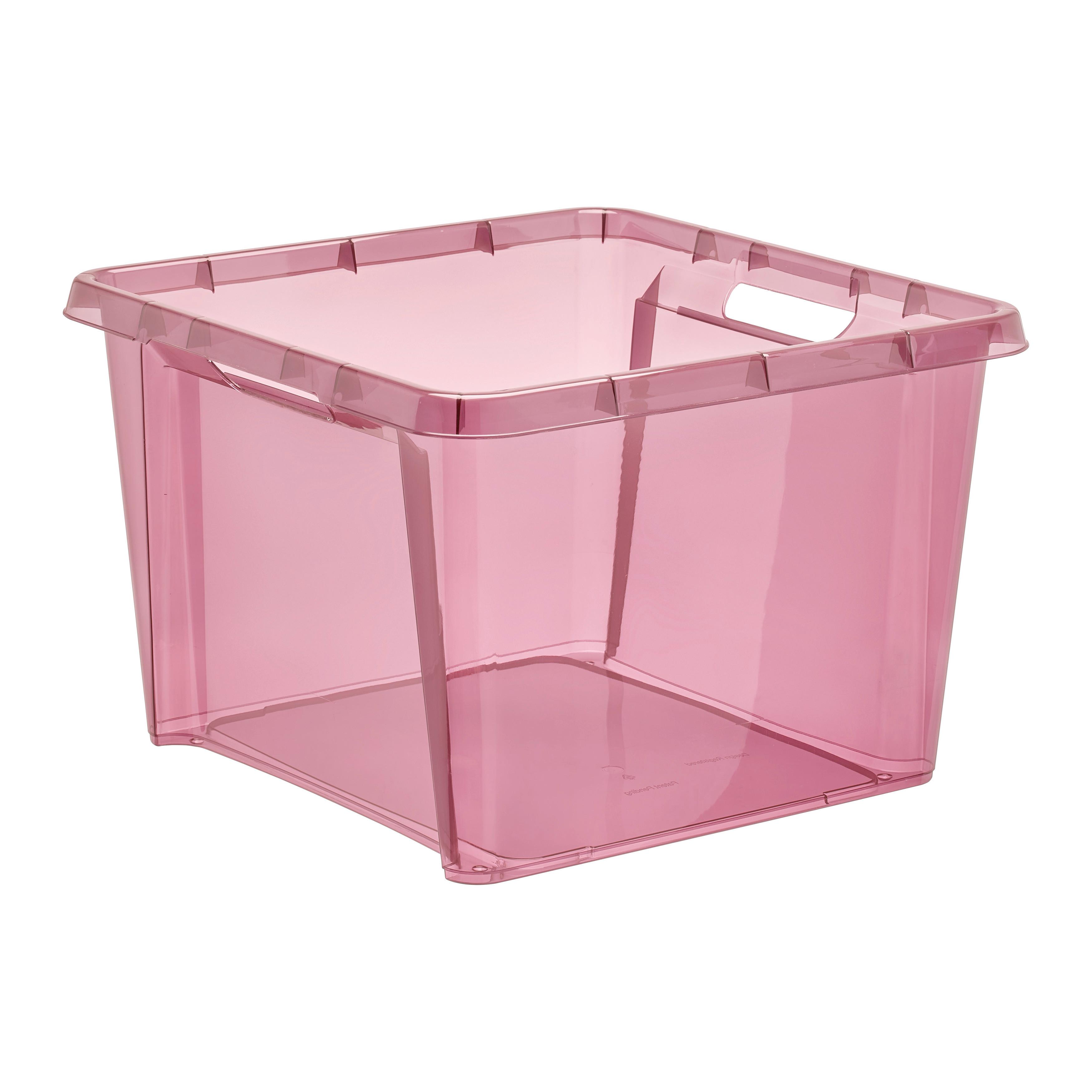 Škatla Za Shranjevanje Simple - 25 L - roza/modra, Moderno, umetna masa (39/39/26,5cm)