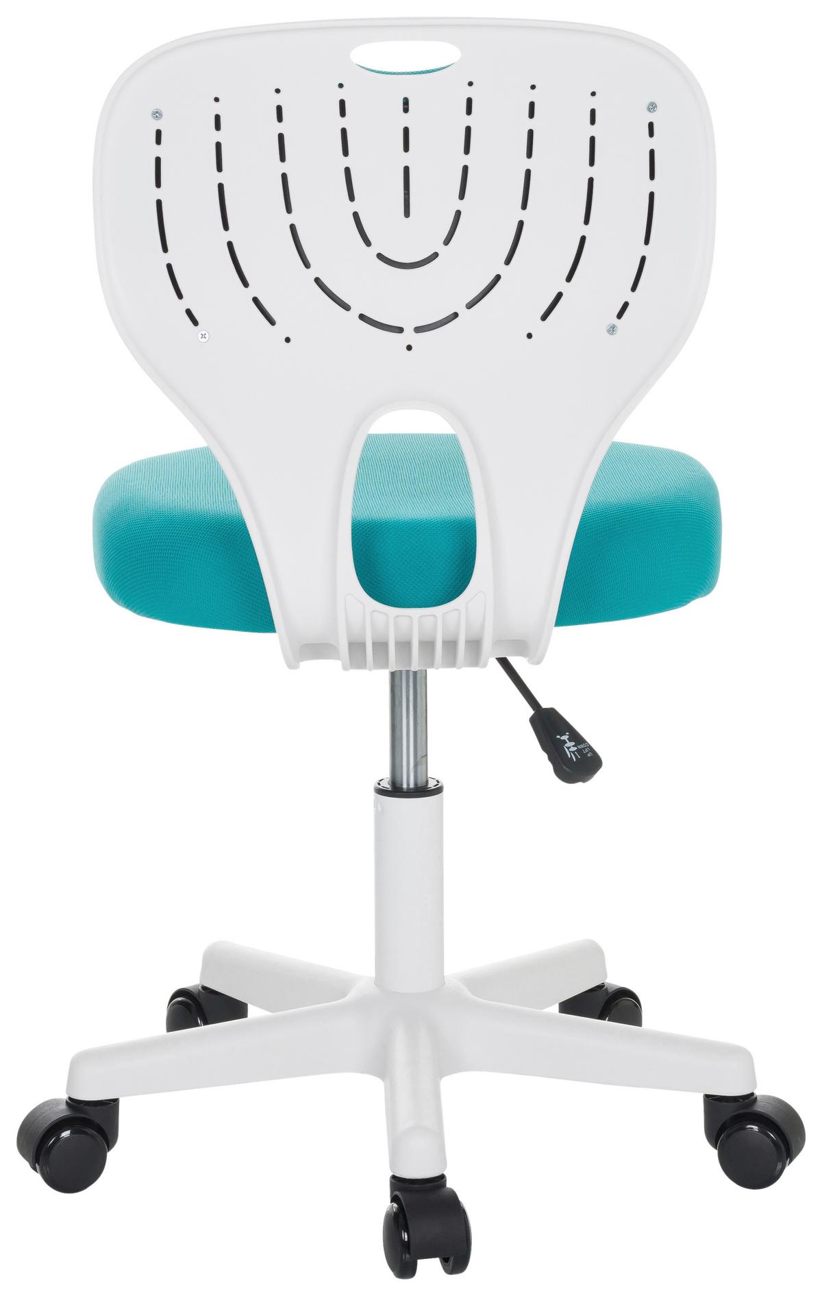 Otroški Vrtljivi Stol Kiddy Top W, Modra - modra/bela, Basics, umetna masa/tekstil (52/73/52cm) - MID.YOU