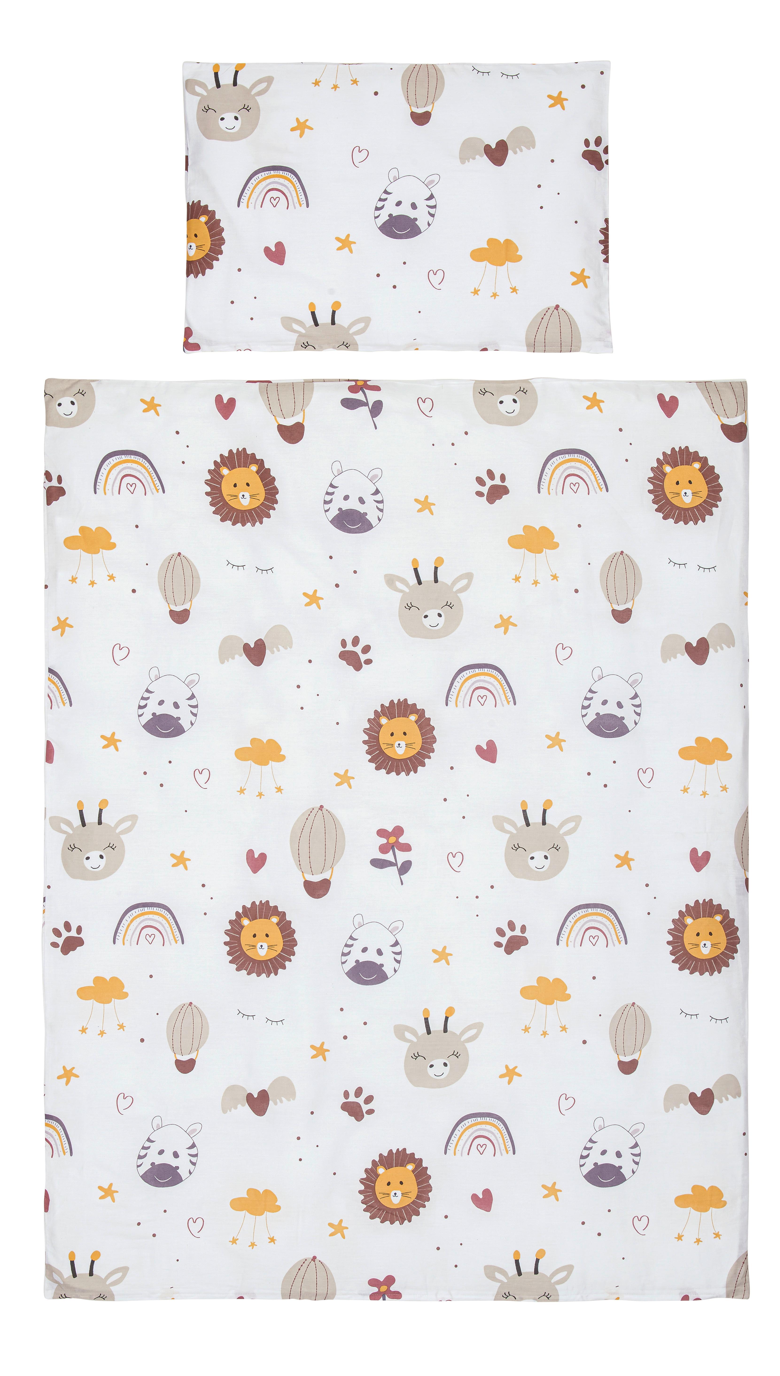 Kinderbettwäsche Sandy ca. 100x135cm - Weiss, Modern, Textil (100/135cm) - Premium Living