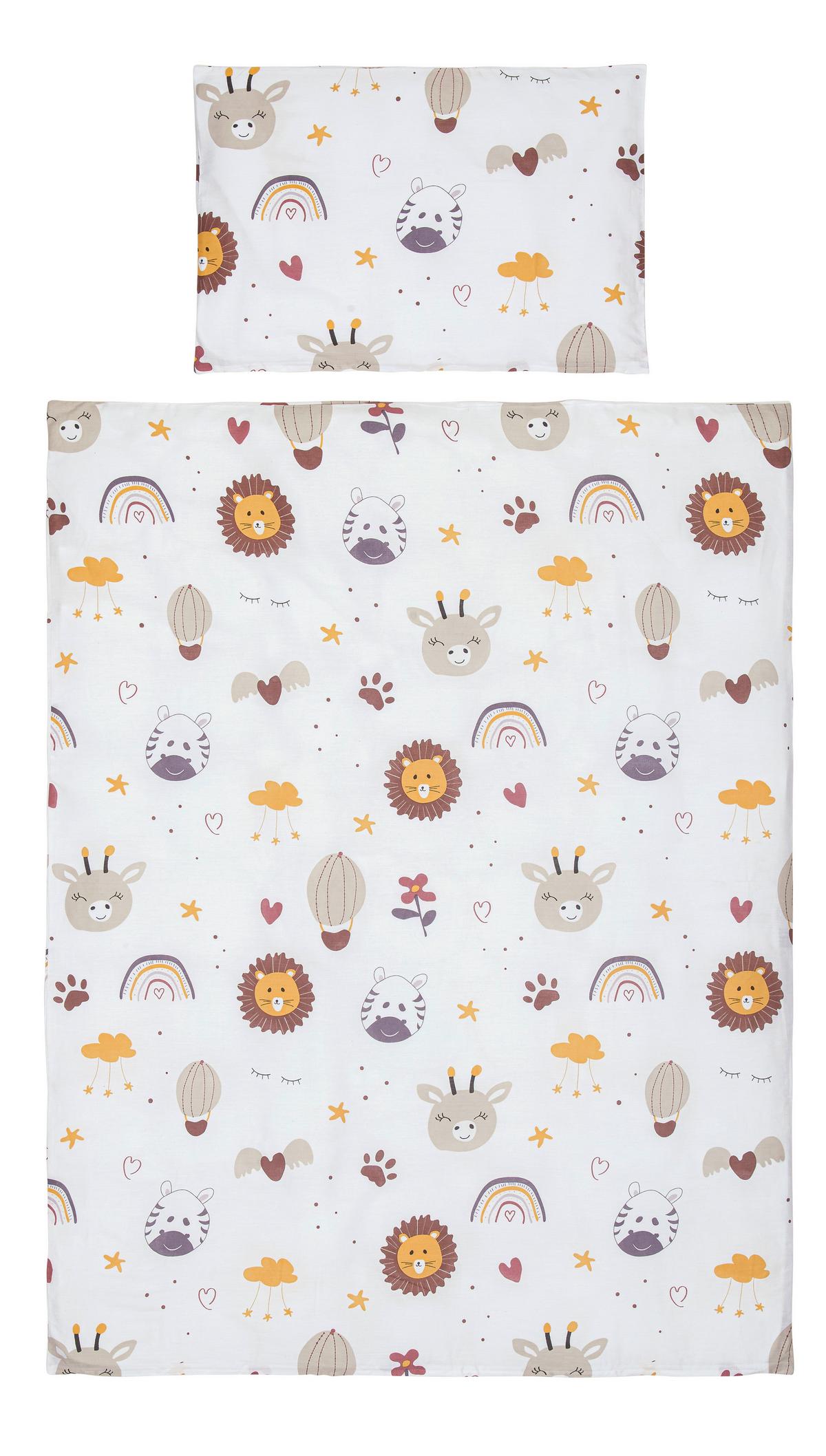 Kinderbettwäsche Sandy ca. 100x135cm - Weiß, MODERN, Textil (100/135cm) - Premium Living