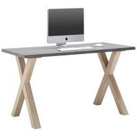 Pisalna Miza Mister Office, Barva Grafita - barve hrasta/barve grafita, Moderno, leseni material (140/75/70cm) - Mömax