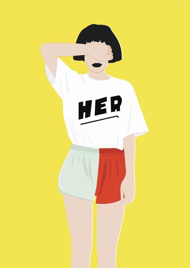 Postkarte Junique in Bunt - Multicolor, Basics, Papier (10,5/14,8cm) - Juniqe