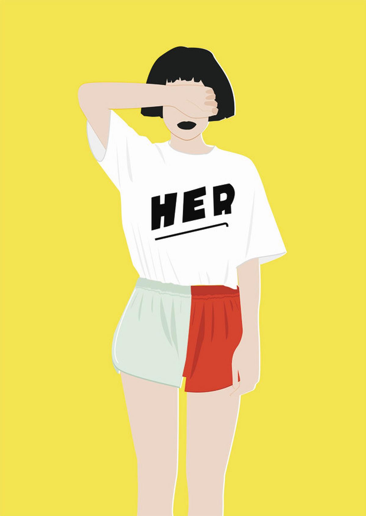 Postkarte Junique in Bunt - Multicolor, Basics, Papier (10,5/14,8cm) - Juniqe