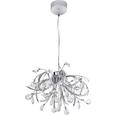 Pendelleuchte Antoinette 12-flammig - Chromfarben, MODERN, Glas/Metall (50/98cm) - Premium Living Pendelleuchte Antoinette 12-flammig - Chromfarben, MODERN, Glas/Metall (50/98cm) - Premium Living