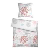 Bettwäsche Gundi Grau/Rosa/Weiß ca. 135x200cm - Rosa/Weiß, KONVENTIONELL, Textil (135/200cm) - Mömax