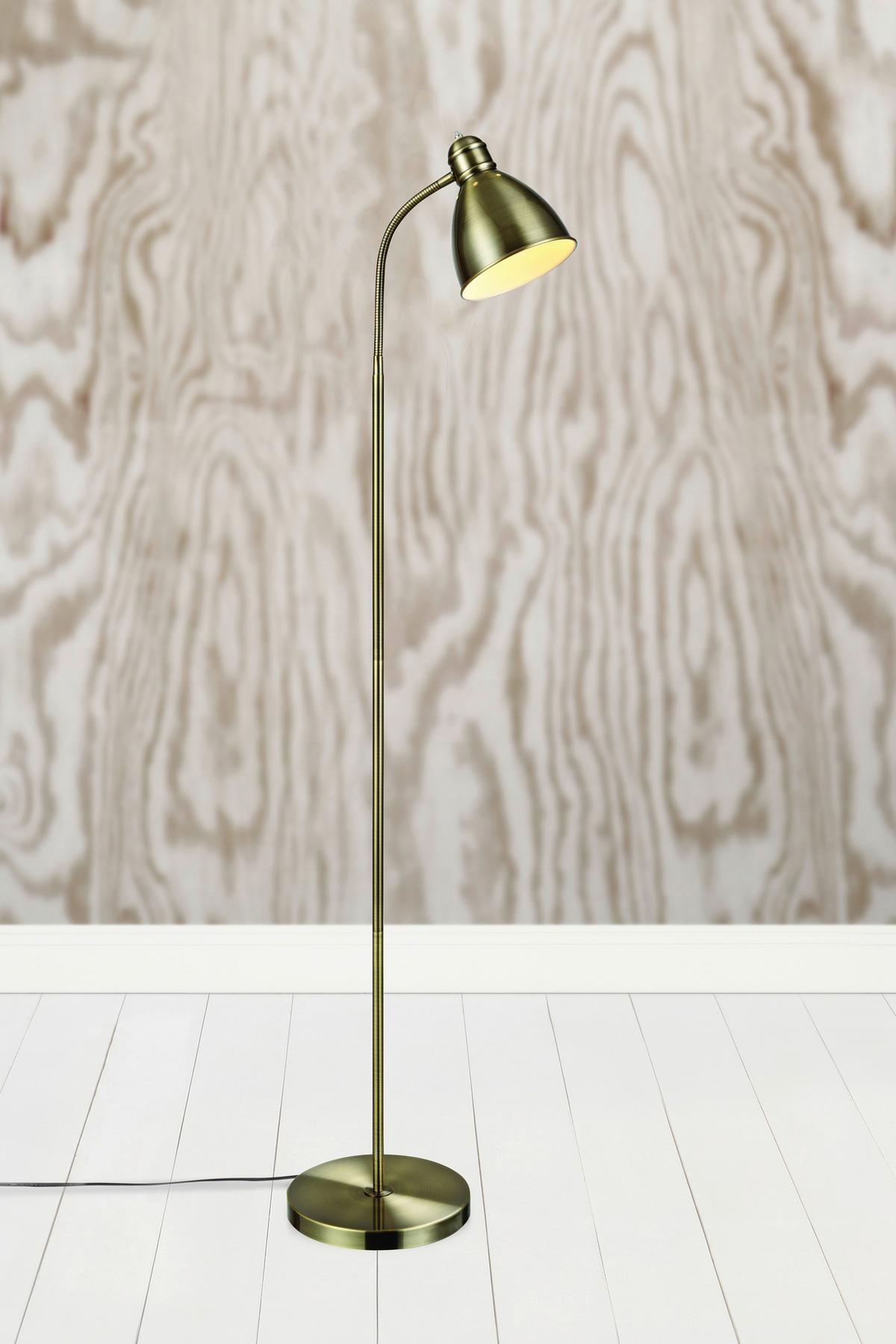 Stehleuchte Nitta max. 60 Watt - Messingfarben, Basics (42/25/145cm) - Markslöjd