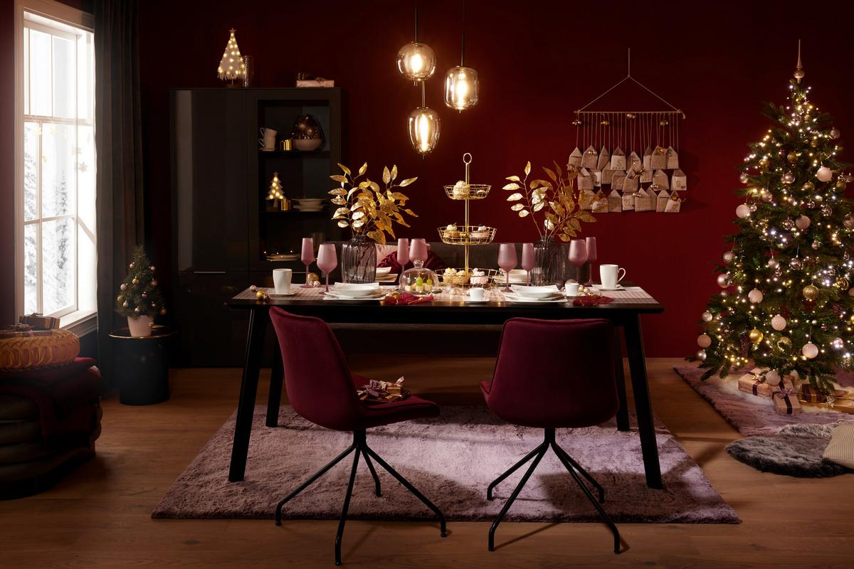 Led-díszlámpa Carol - fehér, Konventionell, textil/fa (20/40cm) - Premium Living