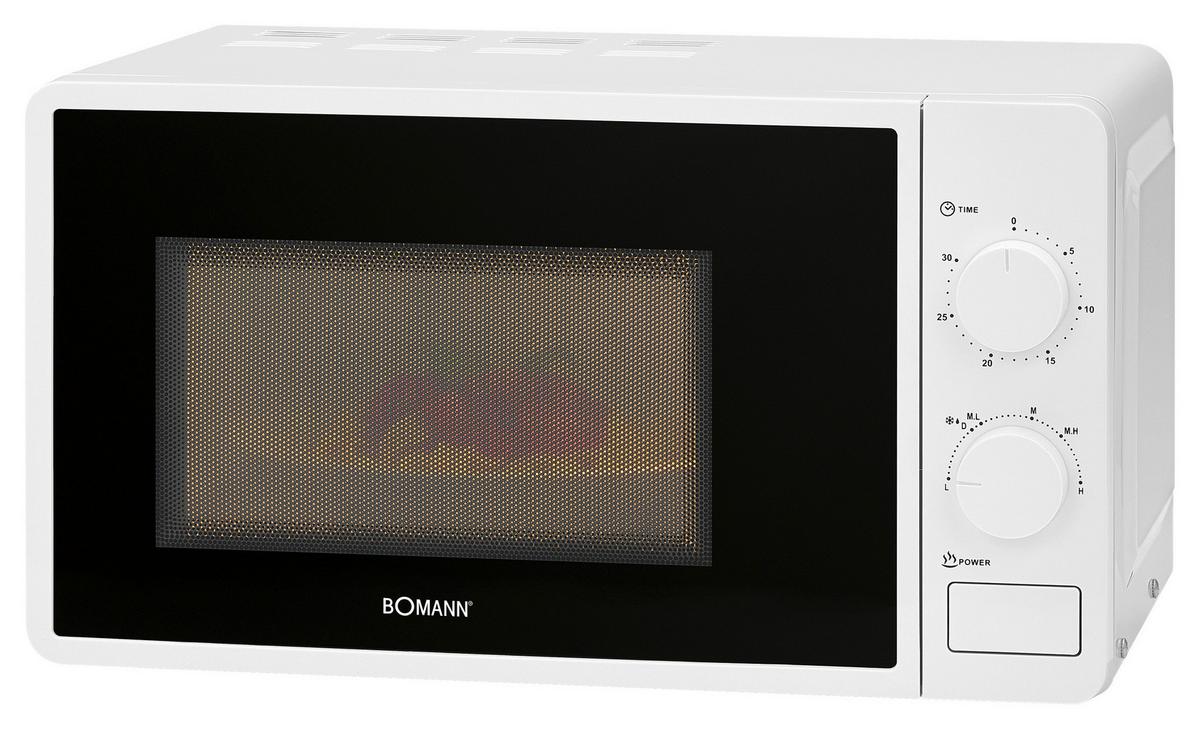 KUCHENKA MIKROFALOWA MW 6014 CB WEIß 20L 700W - biały, Basics (47,5/29/38cm) - Bomann