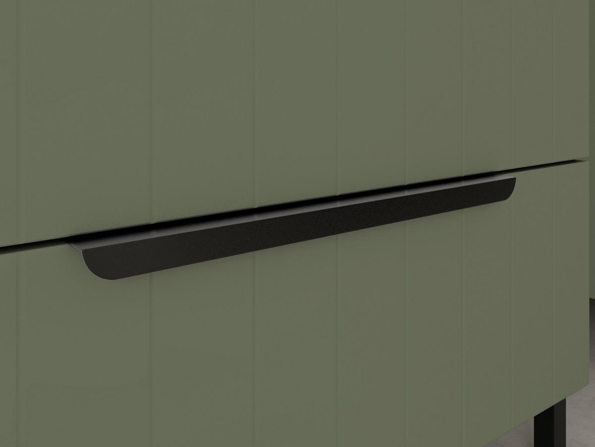 SZAFKA POD UMYWALKĘ ITALLO 385 - zielony/czarny, Romantik / Landhaus, materiał drewnopochodny/metal (76/53/38,5cm) - Xora