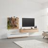MEDIABÄNK MATEO - vit, Modern, trämaterial/plast (180/41/40cm) - Mömax