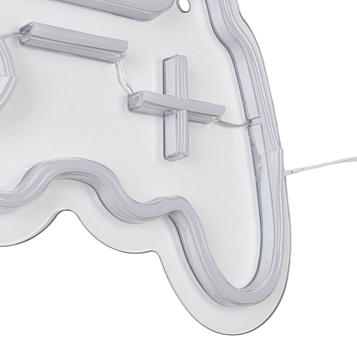 Led Díszlámpa Spieli - áttetsző/fehér, Modern, műanyag (30/22/1,30cm) - Mömax