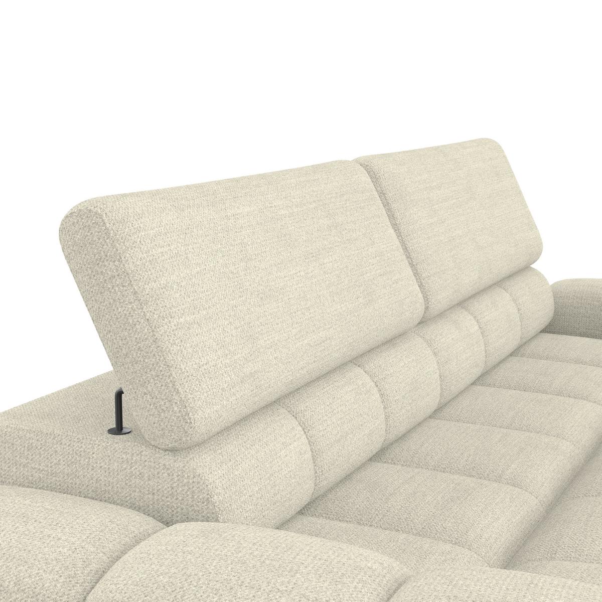 Velika Sofa Bull - crna/krem, Trend, tekstil/plastika (248cm) - Luca Bessoni