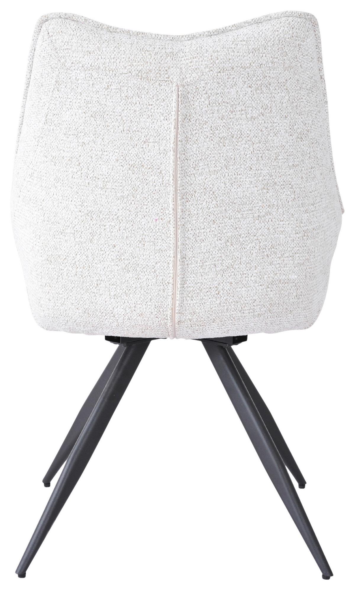 Stolica Ava - svijetlo siva/crna, Design, metal/tekstil (57/90,5/64,5cm) - Premium Living