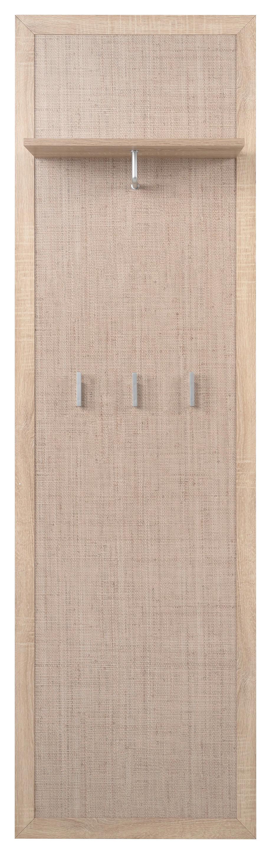 Előszobapanel Bali 41a - Sonoma tölgy, Konventionell, faalapú anyag/fém (55/185/30cm)