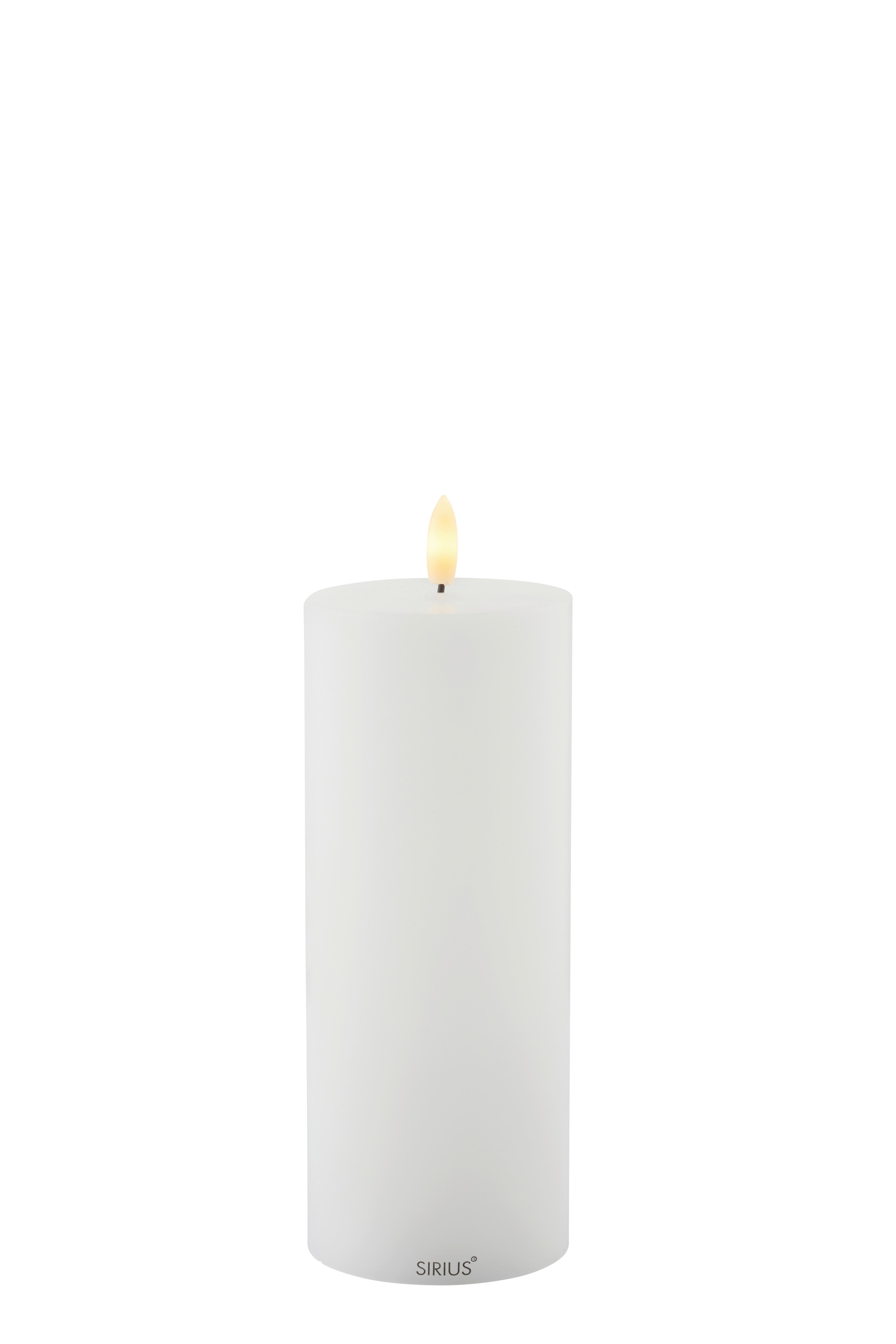 ŚWIECA LED 80812 SILLE OUTDOOR - biały, Basics, tworzywo sztuczne (10/20cm)