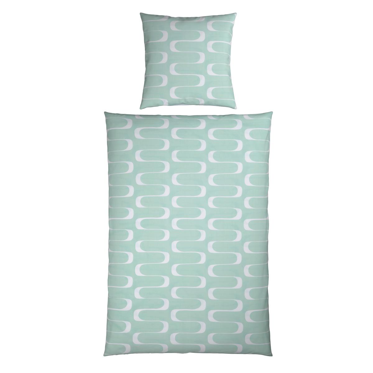 Bettwäsche Tina Wende Hellgrün ca. 135x200cm - Hellgrün, LIFESTYLE, Textil (135/200cm) - Mömax