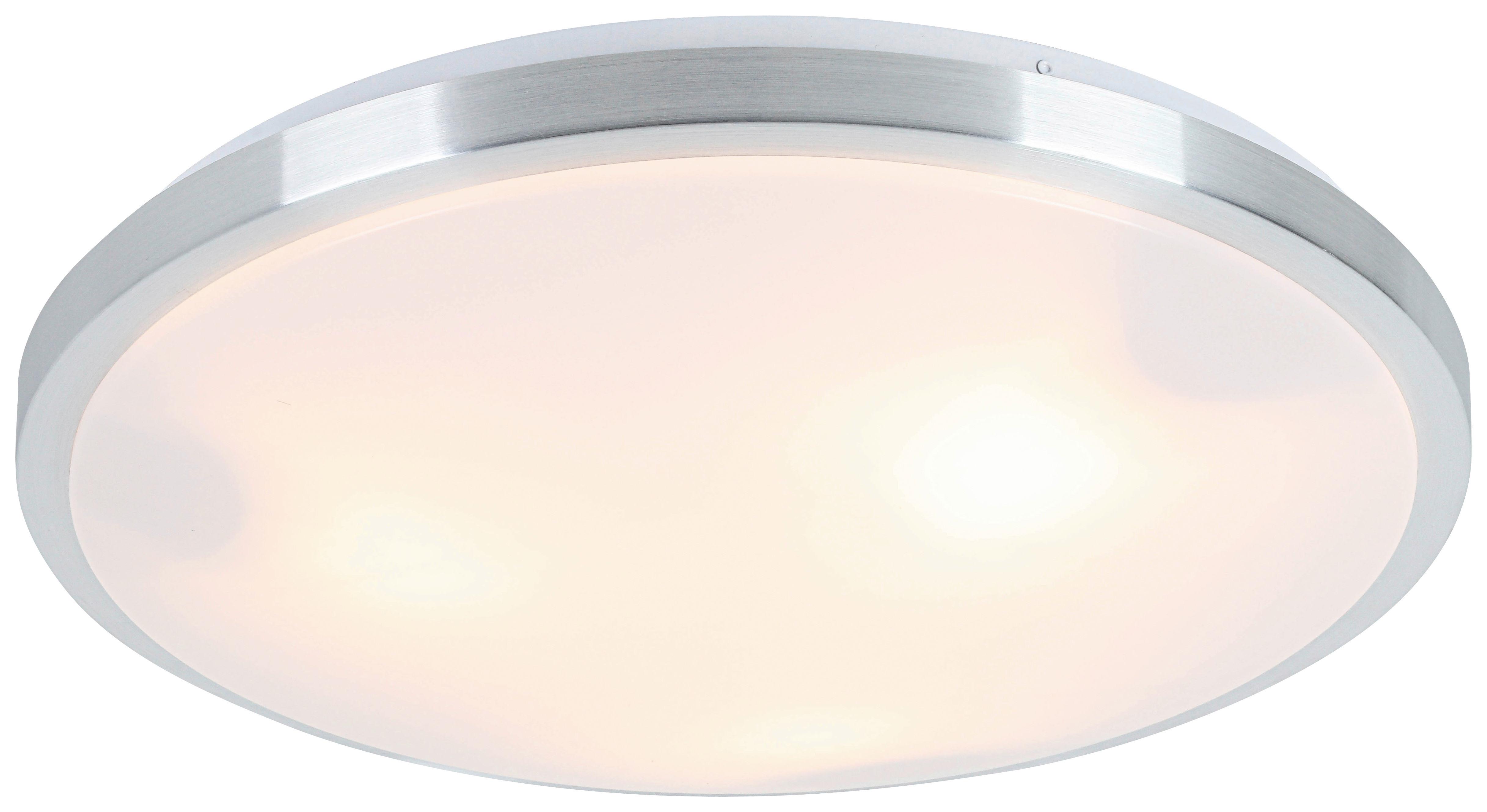 Stropna Svetilka Winfried - bela/barve aluminija, Konvencionalno, kovina/umetna masa (50/9cm) - Mömax