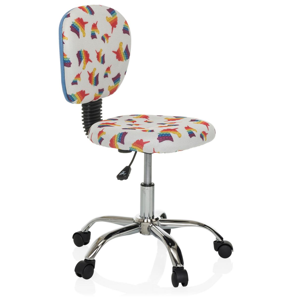 Otroški Vrtljivi Stol Kid Bubble, Motiv Samoroga - večbarvno/barve aluminija, Moderno, kovina/umetna masa (50/79-89/50cm) - MID.YOU