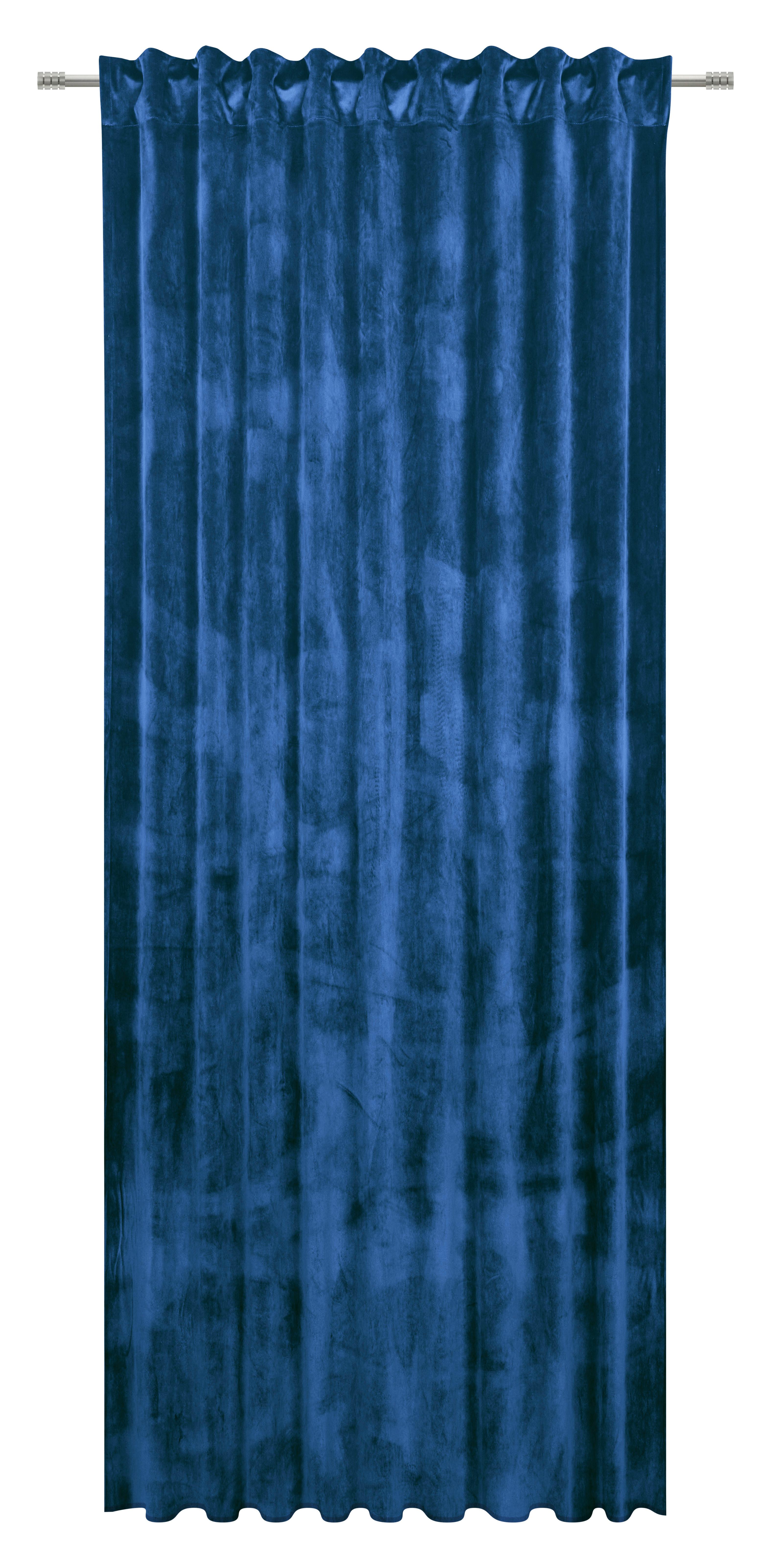 GARDINLÄNGD VIOLA - blå, Klassisk, textil (140/245cm) - Premium Living