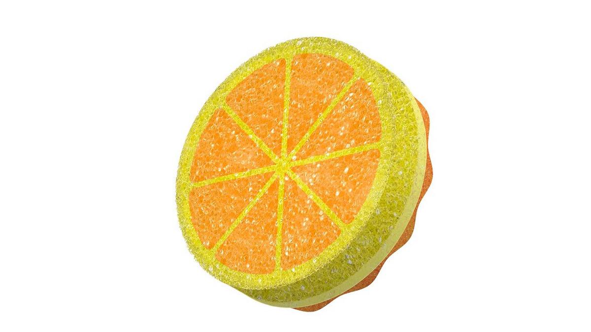 Szivacs Vileda Punch Orange - többszínű, Basics, műanyag (10.2/15/3.2cm) - Vileda