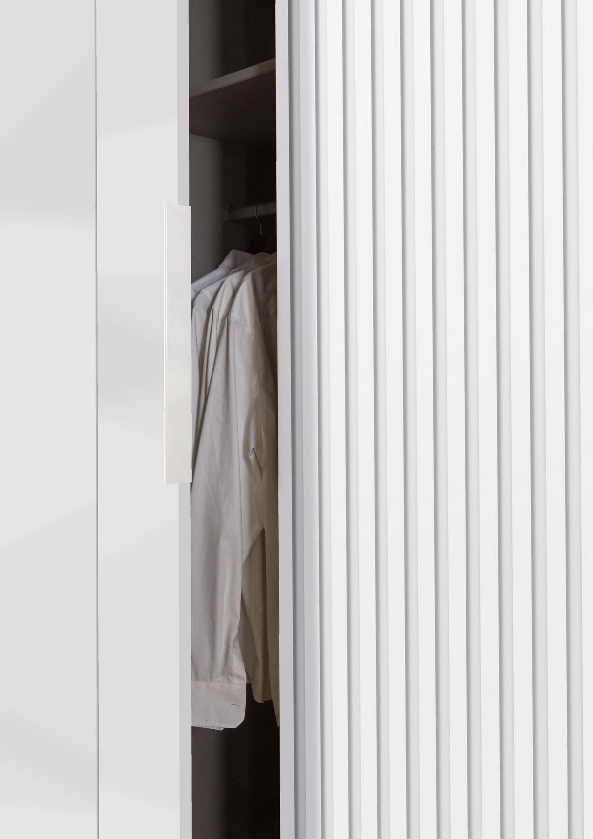 DULAP USI ROTATIVE ANDORRA - alb, Modern, material pe bază de lemn (300/216/58cm) - Modern Living