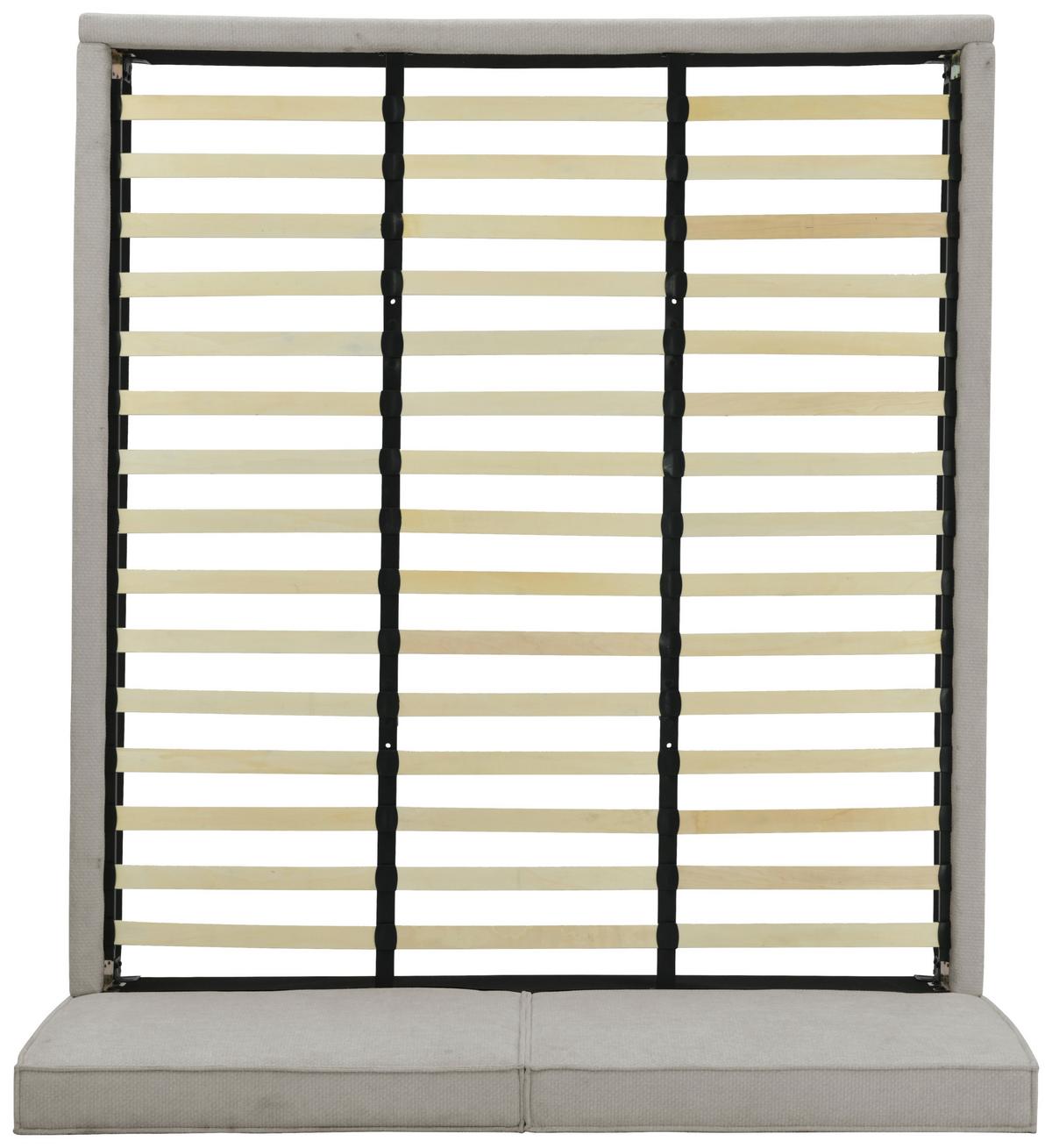 Oblazinjena Postelja Lino, Siva, 180x200cm - siva/črna, Design, kovina/umetna masa (195/105/222cm) - Livetastic