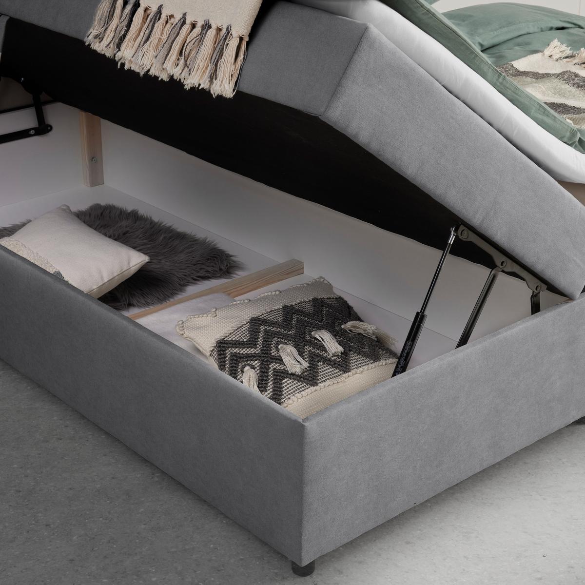 Box Krevet Kiara - siva/crna, Moderno, tekstil/drvo (180/200cm) - Bessagi Home