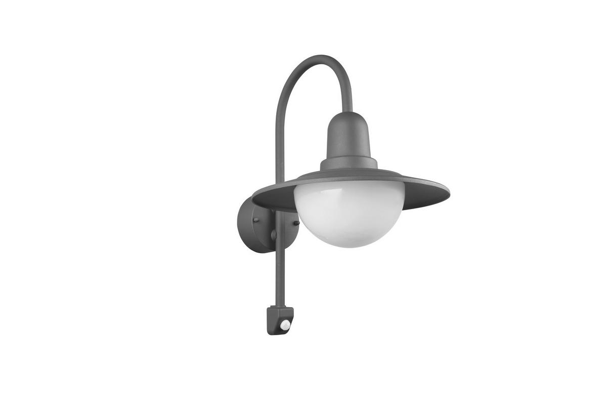 Außenwandleuchte Norman Anthrazit max. 40 Watt - Anthrazit/Weiß, KONVENTIONELL, Glas/Metall (45,5/30/38cm) - Trio Leuchten