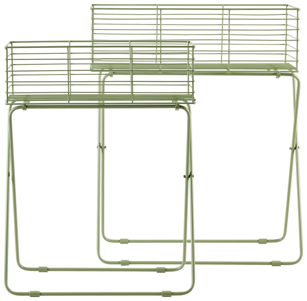 Növénytartó Green Times - pasztellzöld, Basics, fém (50/60/24cm) - Modern Living