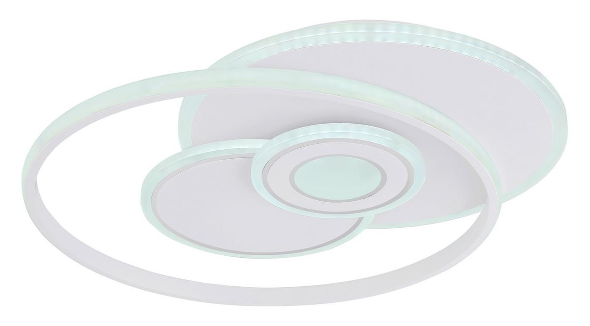 LED-DECKENLEUCHTE 48442-50  RODERICK - Chromfarben/Weiss, Design, Kunststoff/Metall (54,5/46/6cm) - Globo