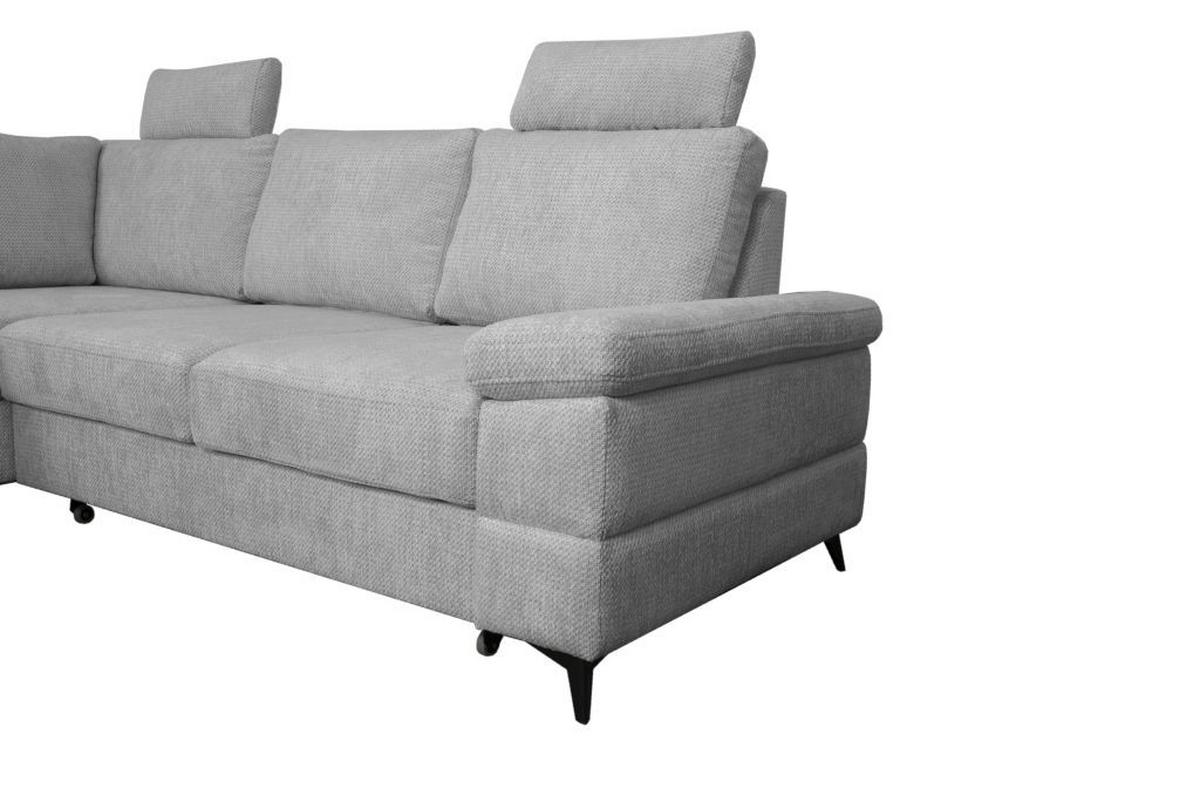 Coltar SARA L - negru/gri, Basics, textil (189/250cm) - Ondega