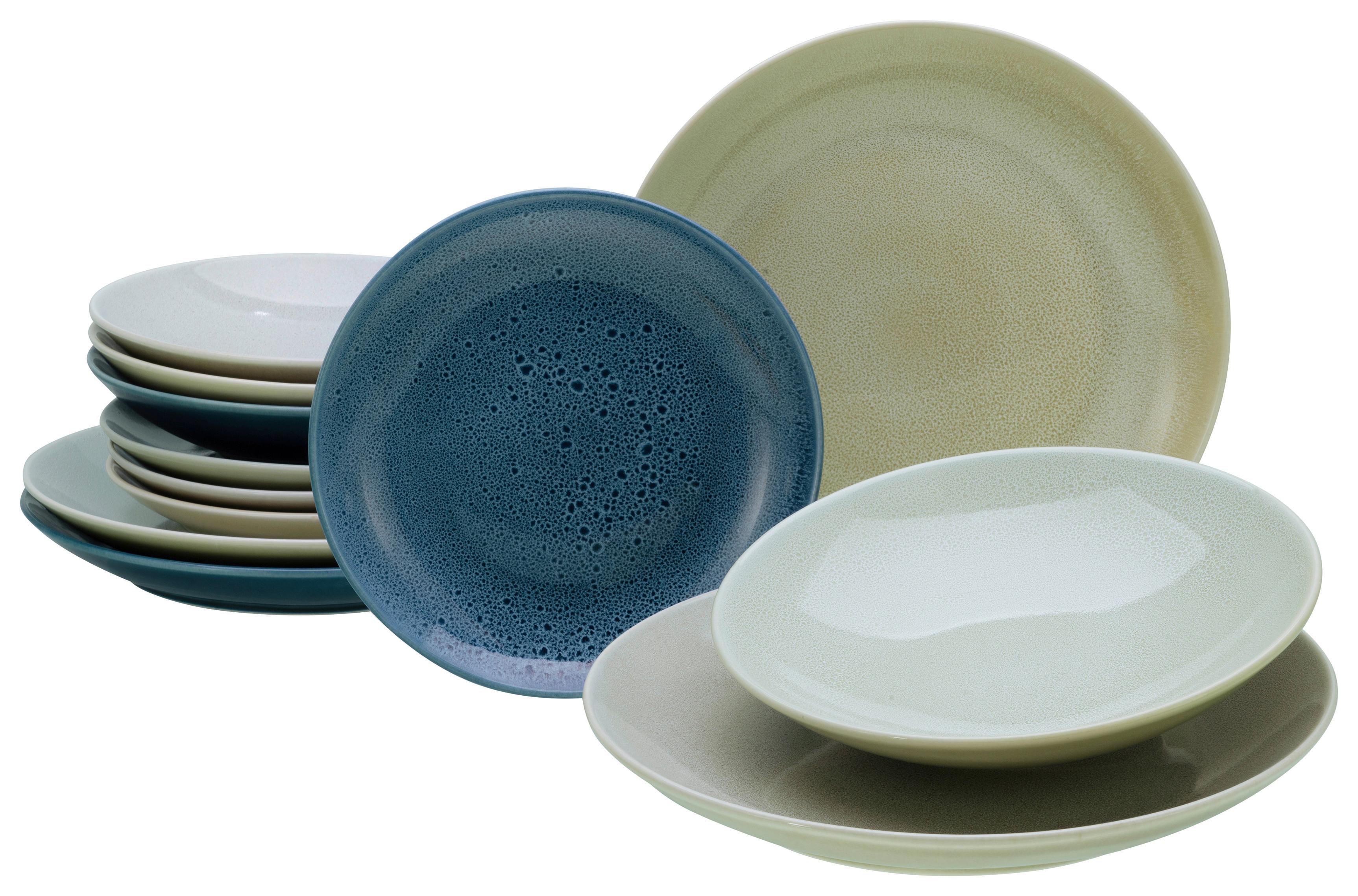 Jedilni Servis Reactive Nordic, 12-Delni - večbarvno, Basics, keramika - Creatable