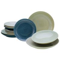 Jedilni Servis Reactive Nordic, 12-Delni - večbarvno, Basics, keramika - Creatable