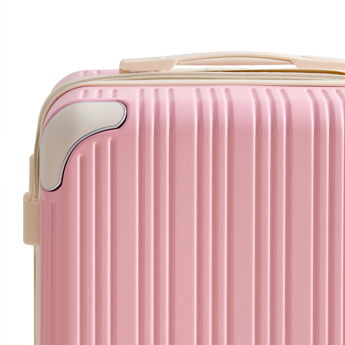 Reisekofferset Madeira Rosa, 3-teilig - Pink, KONVENTIONELL, Kunststoff/Textil - Mömax