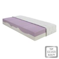 Partnermatratze Ergo 24 H2/H3 ca. 160x200cm - Weiss, Textil (160/200cm) - Nadana