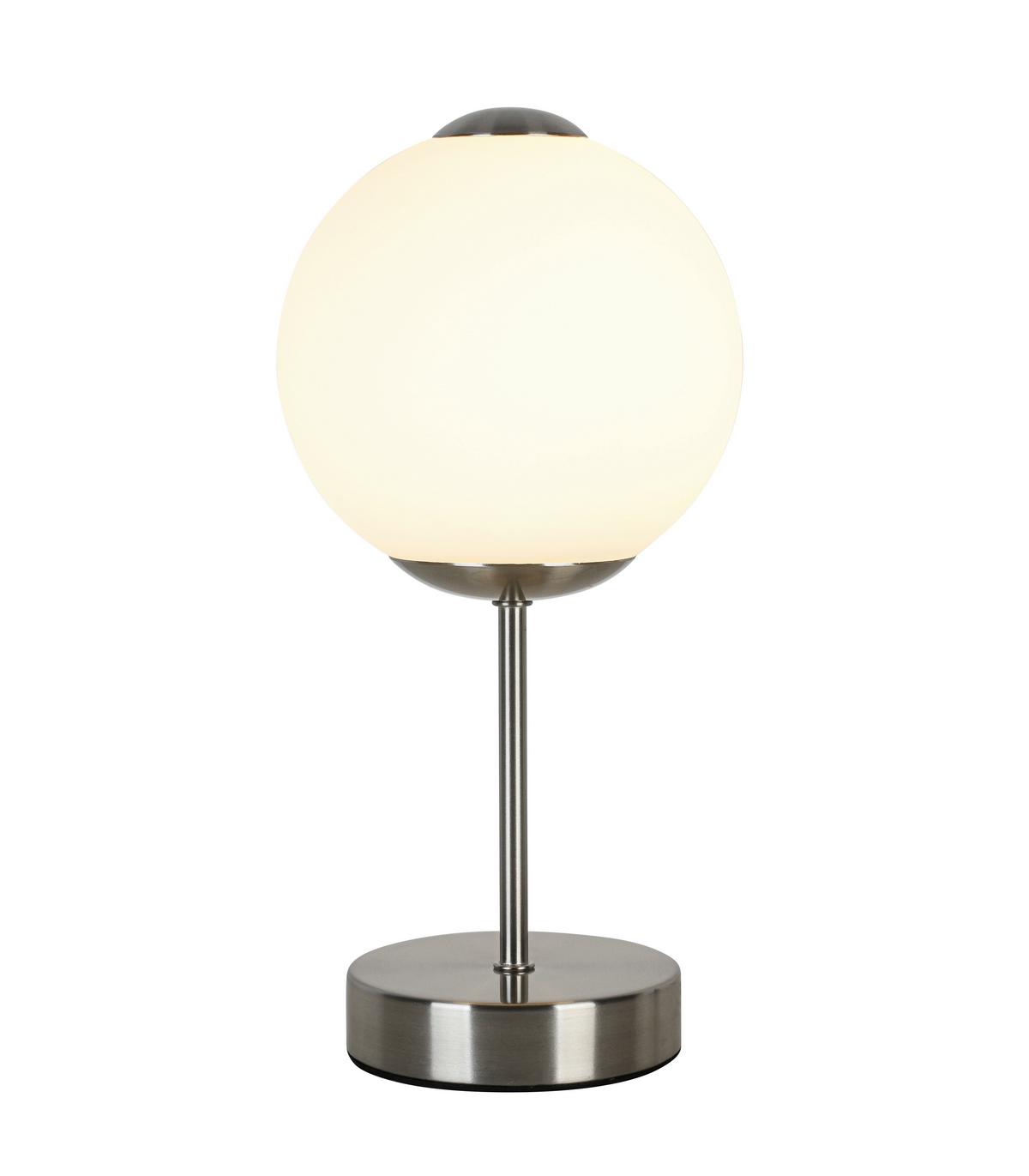 Namizna Led-svetilka Zuri - barve niklja/črna, Romantika, kovina/umetna masa (15/30cm) - Mömax