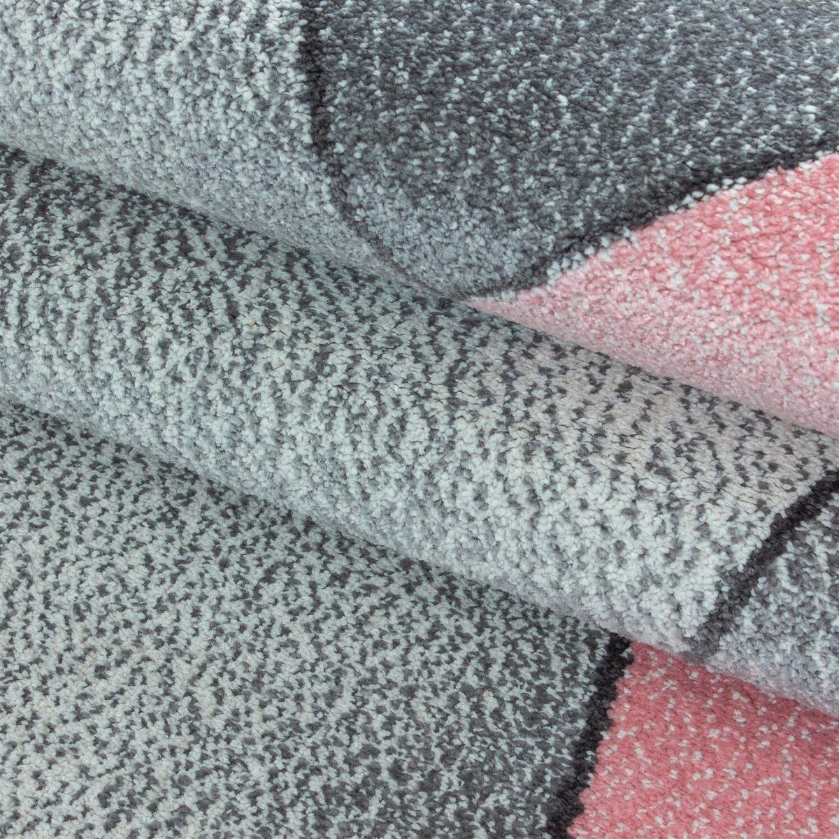 Webteppich Beta Rosa ca. 80x150cm - Rosa, Basics, Textil (80/150cm) - Novel
