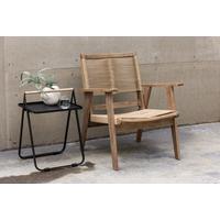 Loungesessel Peter Braun, Akazienholz - Braun, KONVENTIONELL, Holz/Textil (68/88/72cm) - Gardenson