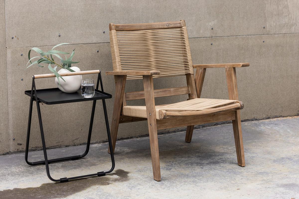 LOUNGESESSEL PETER - Braun, KONVENTIONELL, Holz/Textil (68/88/72cm) - Gardenson